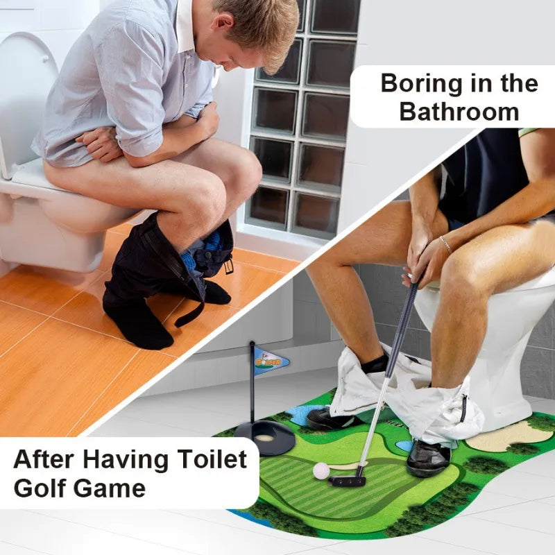 Toilet Golf Fun Set